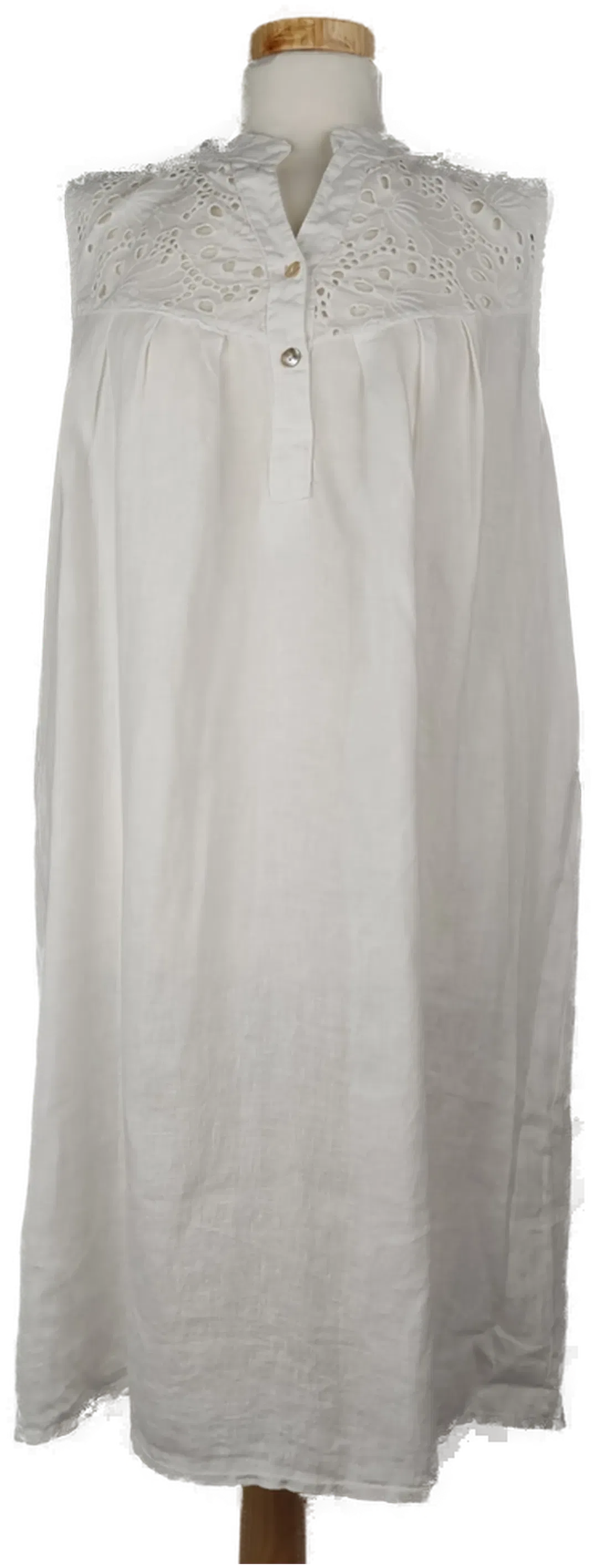  Rosemarine Damen Midikleid weiss mit Sptzendetails - M/38 - Bild 1