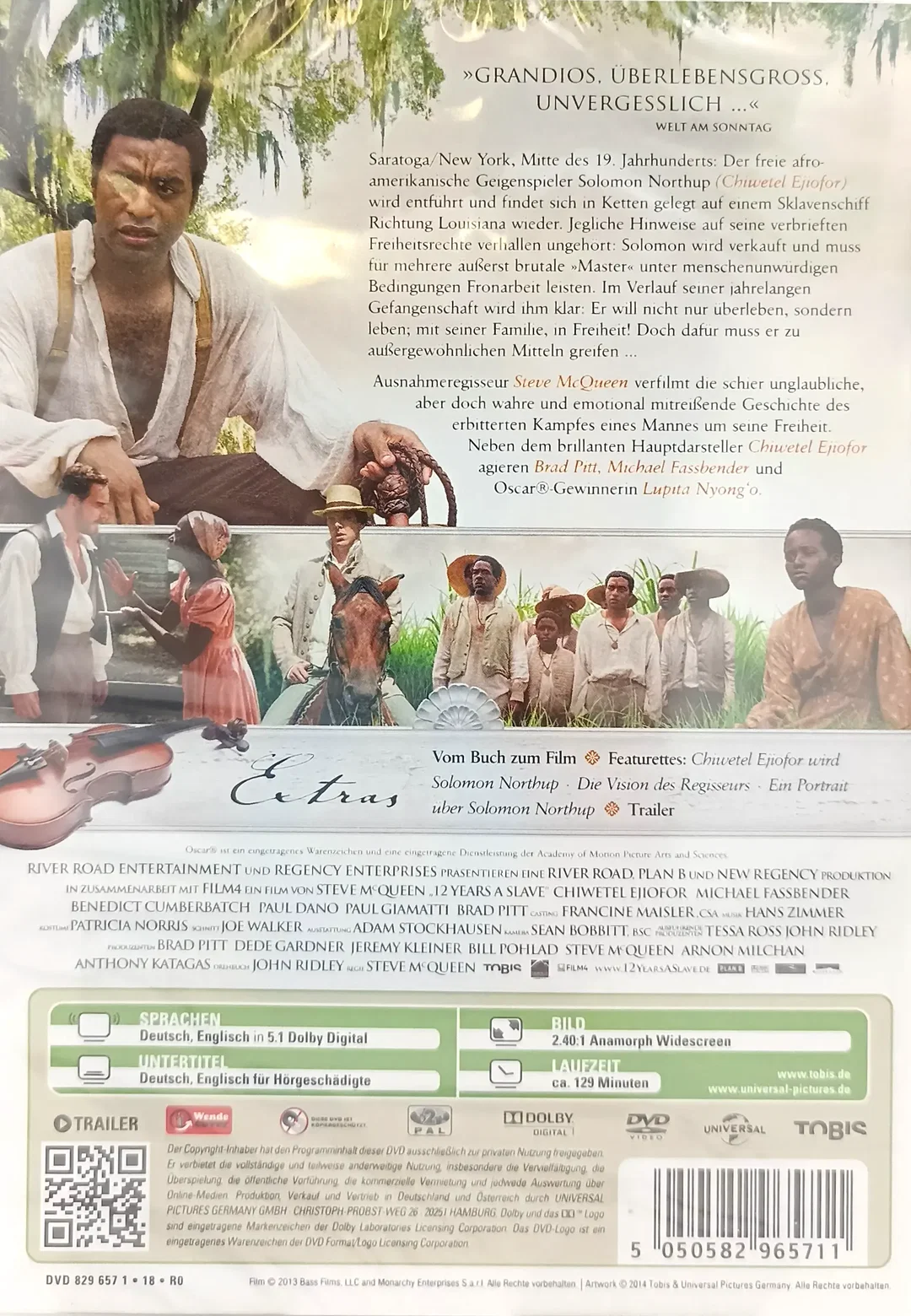 DVD "12 Years a Slave" (OVP) – Bild 2
