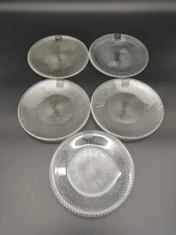 5 Stk. Riedel Dessertteller aus Kristallglas / 19 cm  - Bild 2