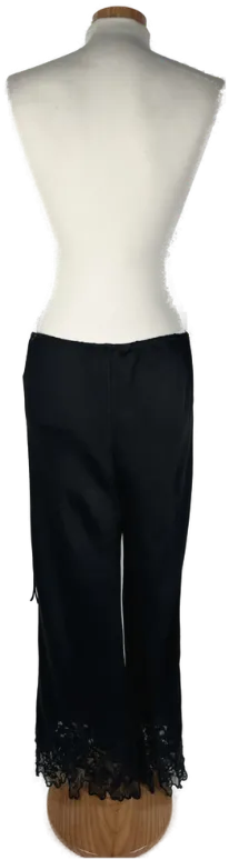 Zara - Damen Satinhose mit Spitzenbesatz - Gr. L – Vorschau 2