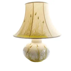 Vintage Tischlampe mit Keramikfuß und Ährenmotiv – Vorschau 1