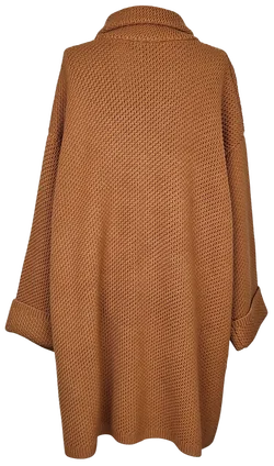 STEFANEL Damen Strickmantel, braun - Gr. S  – Vorschau 4