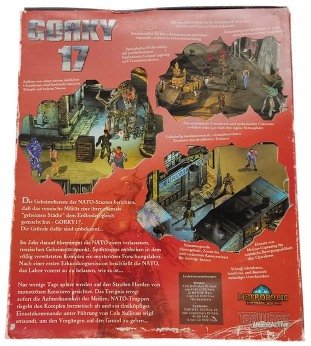 PC Game CD-ROM  Das dunkle Vermächtnis Gorky 17 – Bild 2