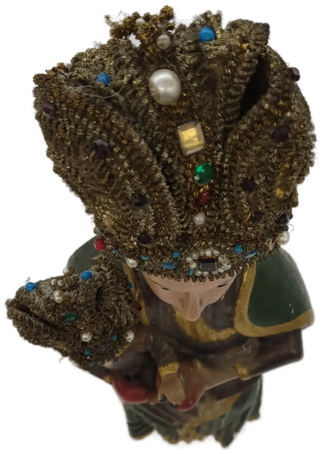 Skulptur Madonna mit Kind aus Holz, 42cm hoch – Bild 8