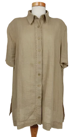 Vintage Piu' Donna Damen Ramie 3-Teiler, schlamm - Gr. XXL  – Vorschau 6