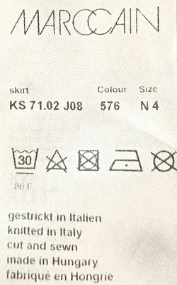 Marc Cain Damen Midirock mehrfarbig gemustet Gr. L - Bild 3