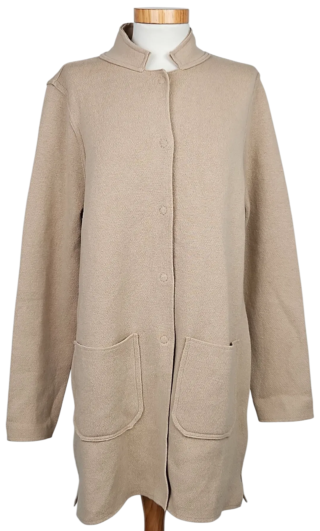 CHELSEA ROSE Damen Wollweste, braun - Gr. L  - Bild 1