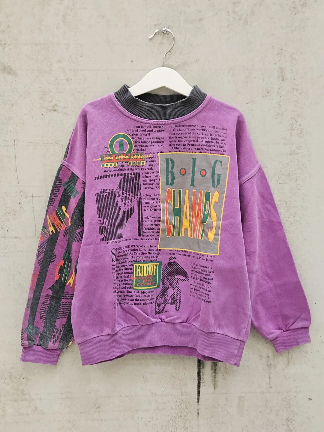 KIDDYS Kinder Vintage Pullover, lila - Gr. 140 – Bild 1