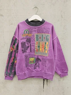 KIDDYS Kinder Vintage Pullover, lila - Gr. 140 – Vorschau 1