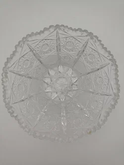 Geschliffene Kristallglas-Schale, D 18 cm, H 8 cm – Vorschau 3