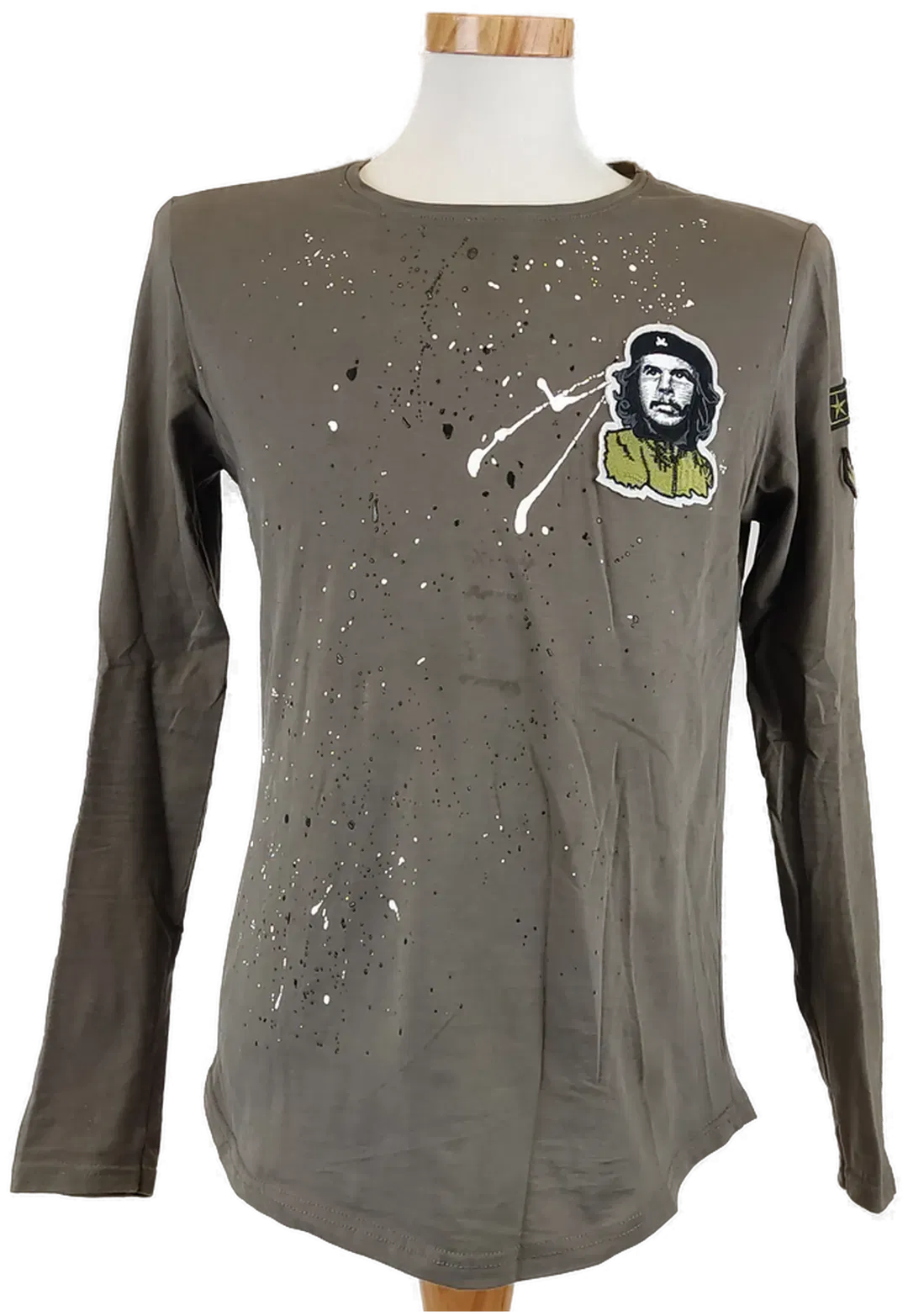 Herrenlangarm T-Shirt olivgrün - 50 - Bild 1