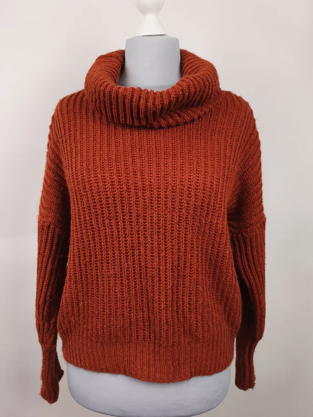 Zauberstern Strickpullover mit großem Rollkragen, Damen, Gr. S – Bild 1