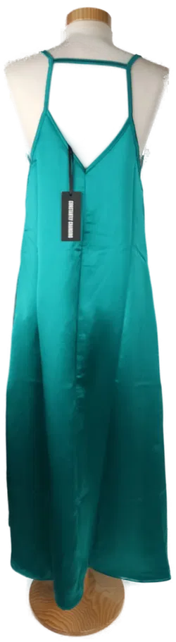 Neu! Satin-Damenkleid in Türkis Gr. XS/S - Bild 3