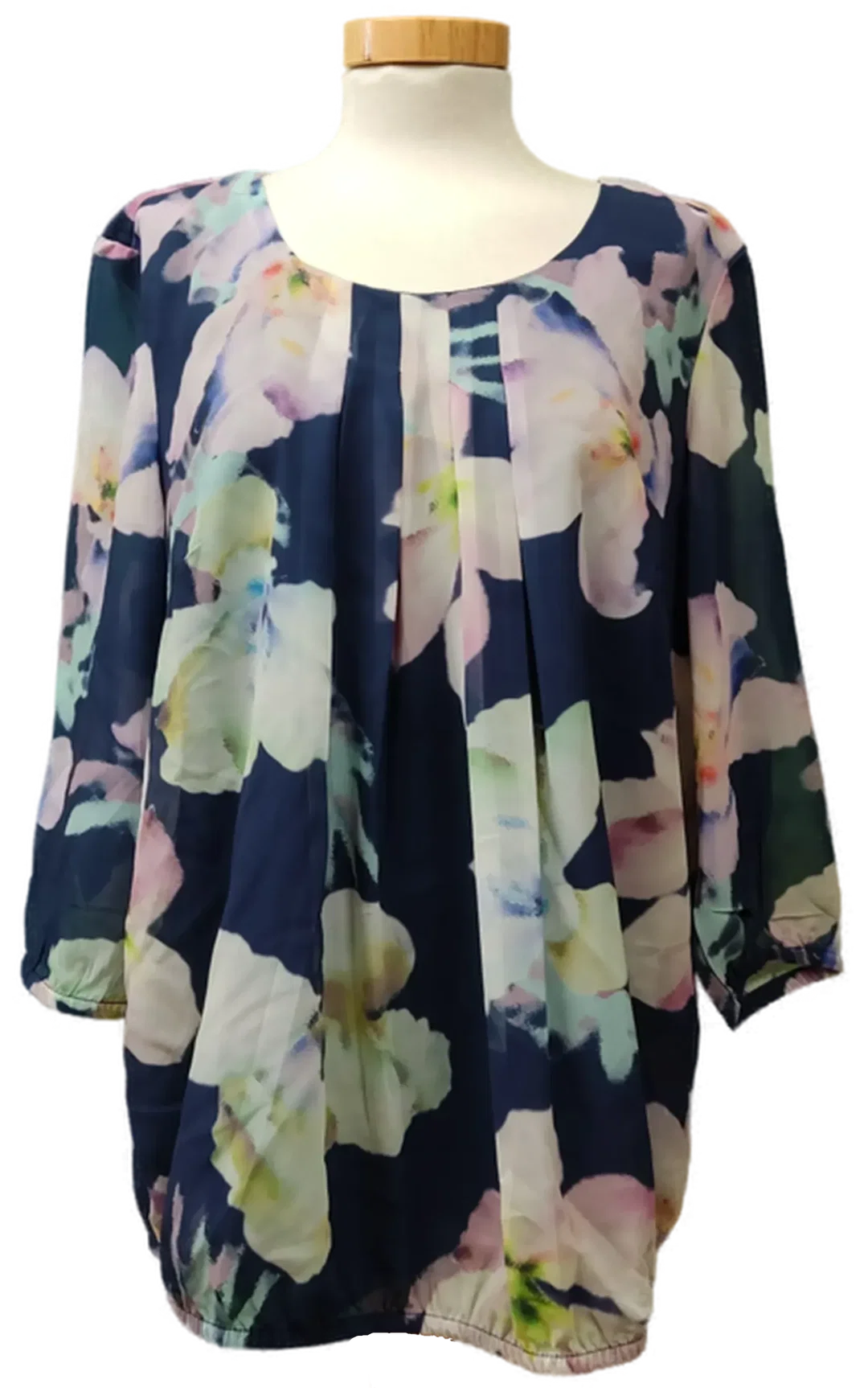 FairLady Dreiviertel Bluse gemustert Gr. L - Bild 1