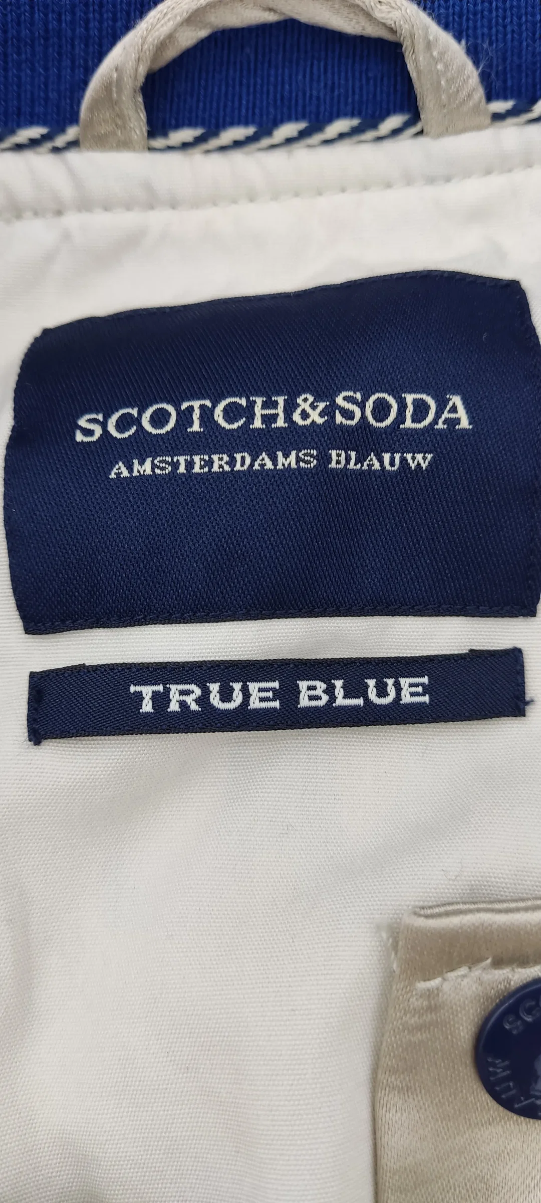 SCOTCH & SODA True Blue Damen Bomberjacke beige/blau Gr. S – Bild 2