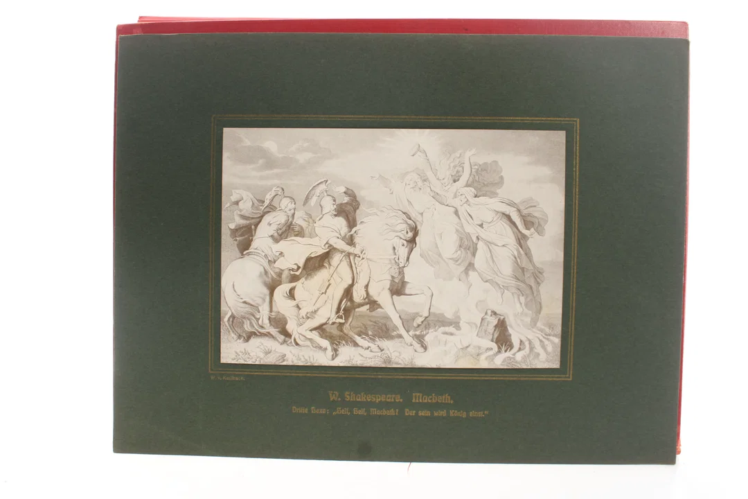 Prof. W. v. Kaulbach – Klassiker-Galerie – Shakespeare-Illustrationen – Kunstmappe (antik/vintage) – Bild 2