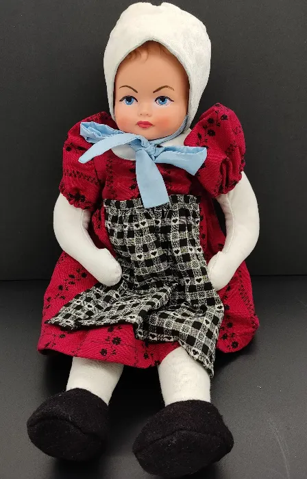 Stoff-Puppe mit Gummikopf Länge ca. 47cm - Bild 4