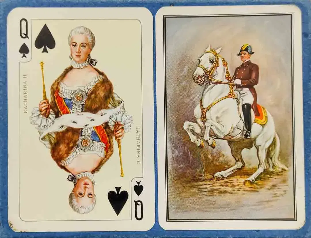 VBintage Kartenspiel Piatnik  Nr 2126 Spanische Hofreitschule - Bild 4
