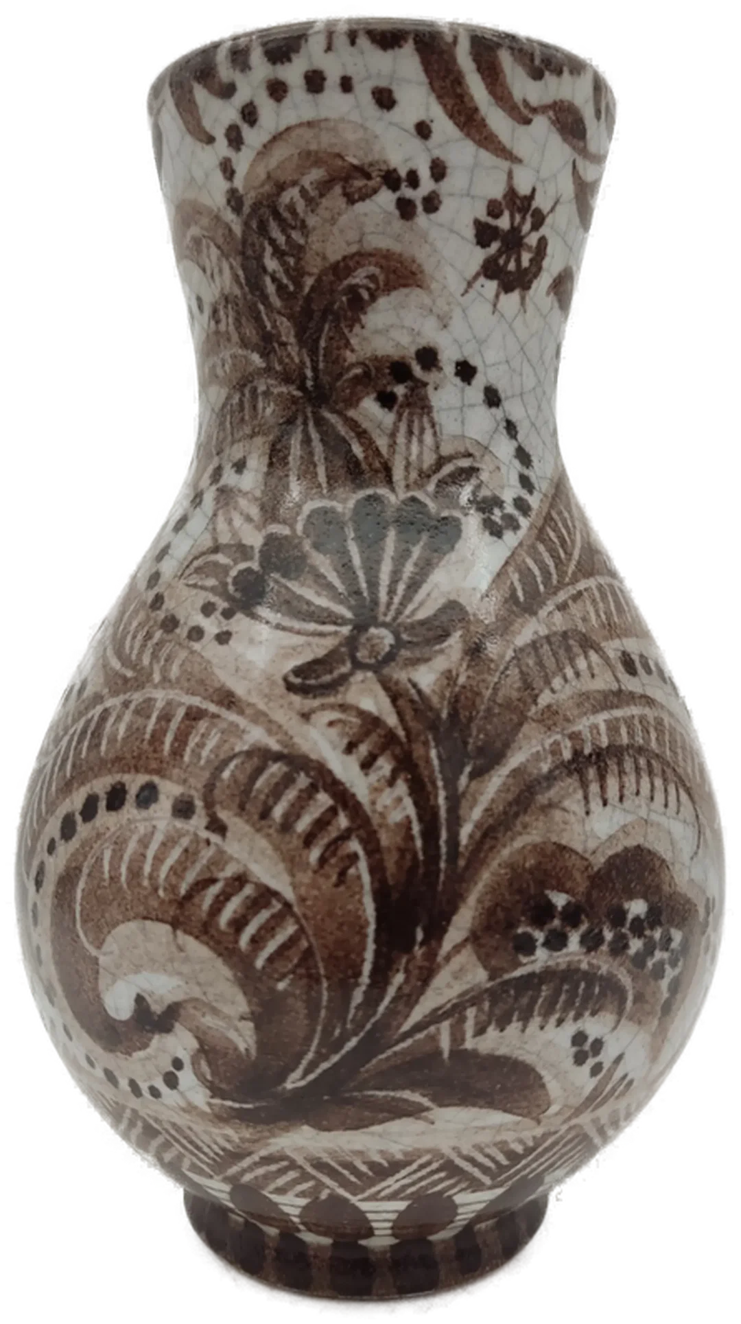 Keramikvase mit Blumendekor | Vintage-Schatz - Bild 1
