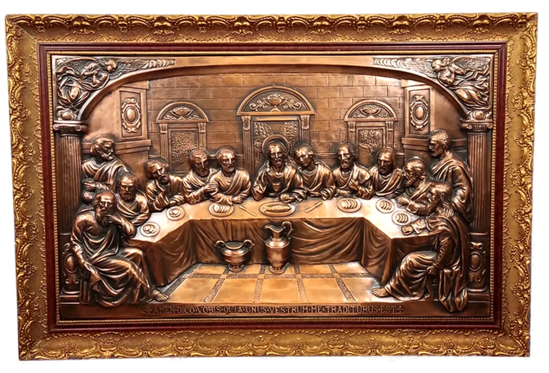 Das letzte Abendmahl - dreidimensionales Kupferbild - Bild 4