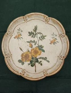 Florentinisches Holz-Dekotablett aus Italien | Barock-Charme