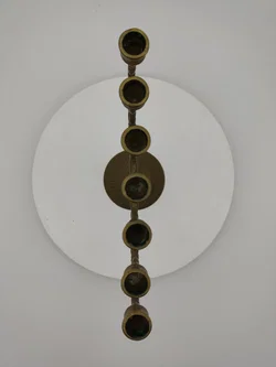 Menora-Kerzenständer aus Bronze, Breite 27cm, Höhe 29cm, Gewicht 1,026 kg - Bild 3