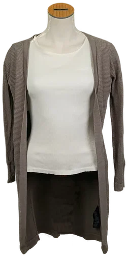 Hallhuber Donna Damen Strickjacke grau Gr. S – Vorschau 1