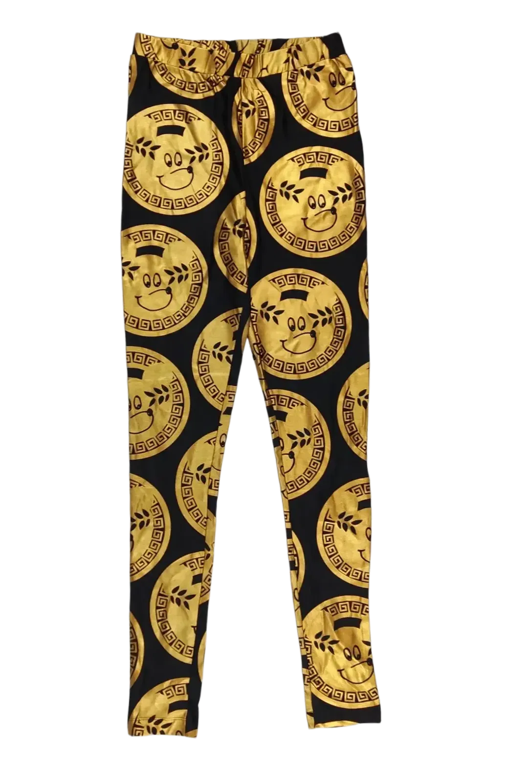 Lazy Oaf Damen Leggings, schwarz/gold - Gr. S - Bild 1