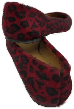 UGG Damenballerinas Leder / Animalprint rot-schwarz - Gr. 39 - Bild 3