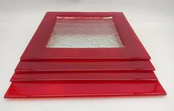 Vintage 4 Stück Große Servierplatten aus Glas. Ø45 cm  - Bild 5