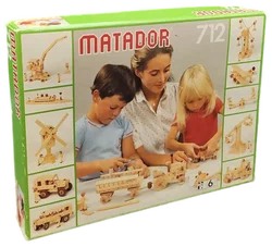 Matador 712 Holzbaukasten Vintage 1980er Baukasten Holzspielzeug Klassiker