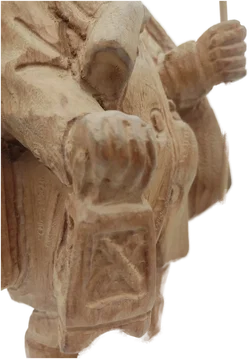 Nachtwächter Figur Handarbeit Holz 44 cm | Handgeschnitztes Unikat - Bild 10