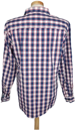 s'Oliver Herren Hemd blau/rot/weiß kariert - XL/52 - Bild 2