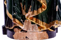 Skulptur Madonna mit Kind aus Holz, 42cm hoch - Bild 4