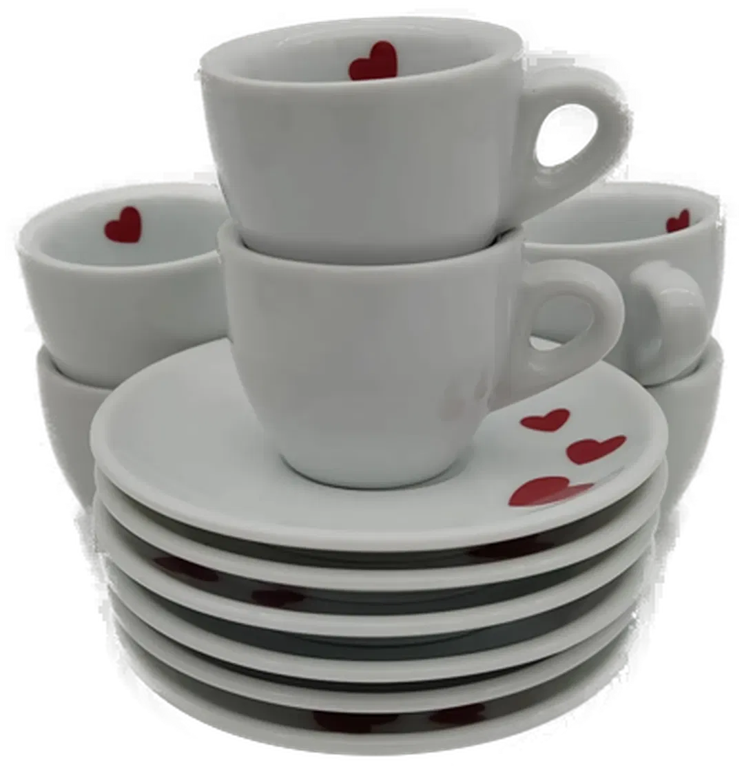 BIALETTI Espresso Set (6 Tassen + 6 Untertassen) weiß  - Bild 4