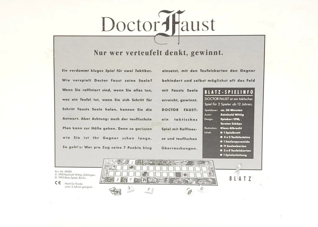 Doctor Faust - Taktikspiel - Blatz – Bild 2