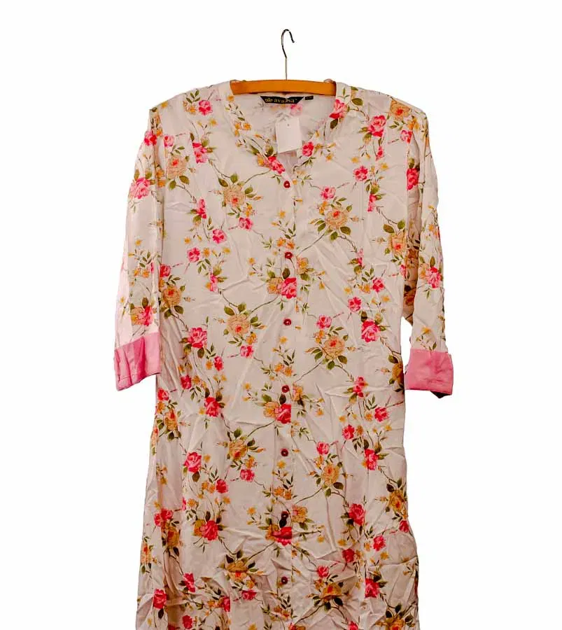 Langarmkleid, durchgeknöpft - Bild 1