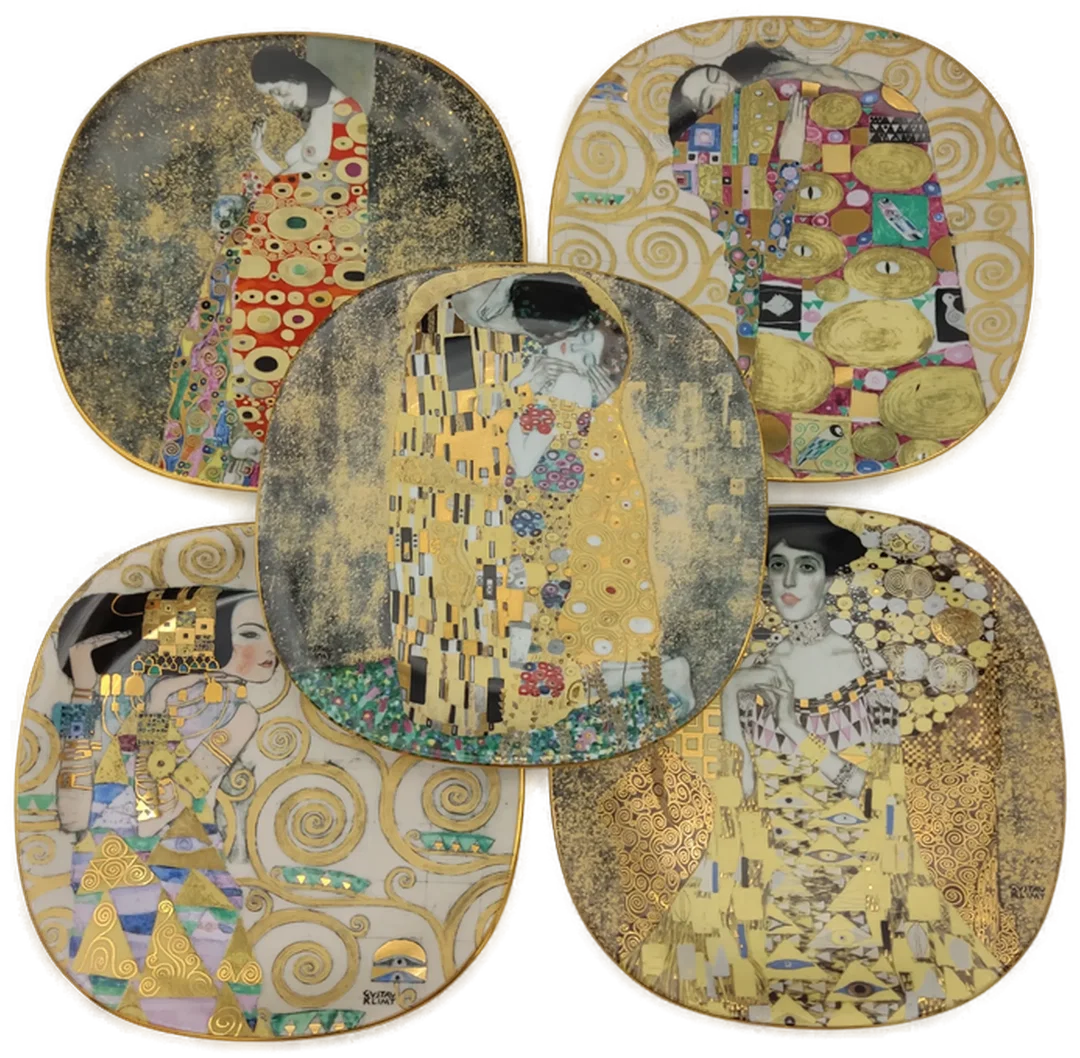 Lilien Porzellan Wandteller 5er-Set 