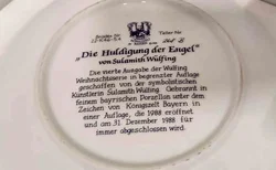 Sulamith Wülfing Sammelteller 1988 „Die Huldigung der Engel“ Königszelt - Bild 2