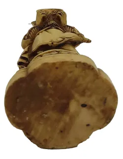 Dekorative asiatische Figurenskulptur - Gelehrter mit Schriftrolle - Bild 4