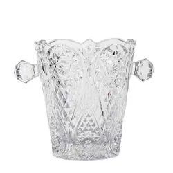 Bleikristall Sektkühler, klein, Facettenschliff, 14 cm - Bild 1