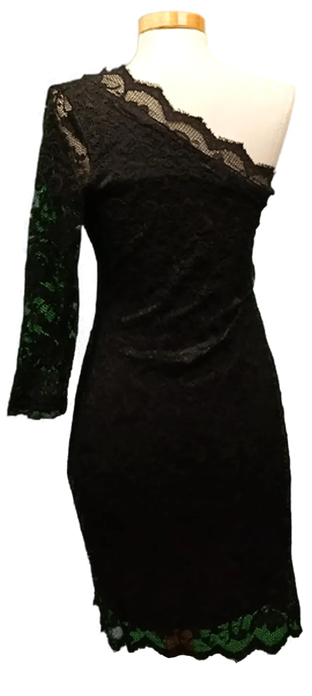 Miocelli Damen Spitzen-Midikleid schwarz Gr. 36 – Bild 2