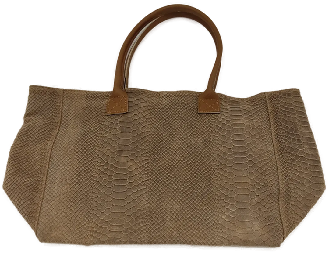Eve's Gifts Lederhandtasche beige Made in ItaLy - Bild 1