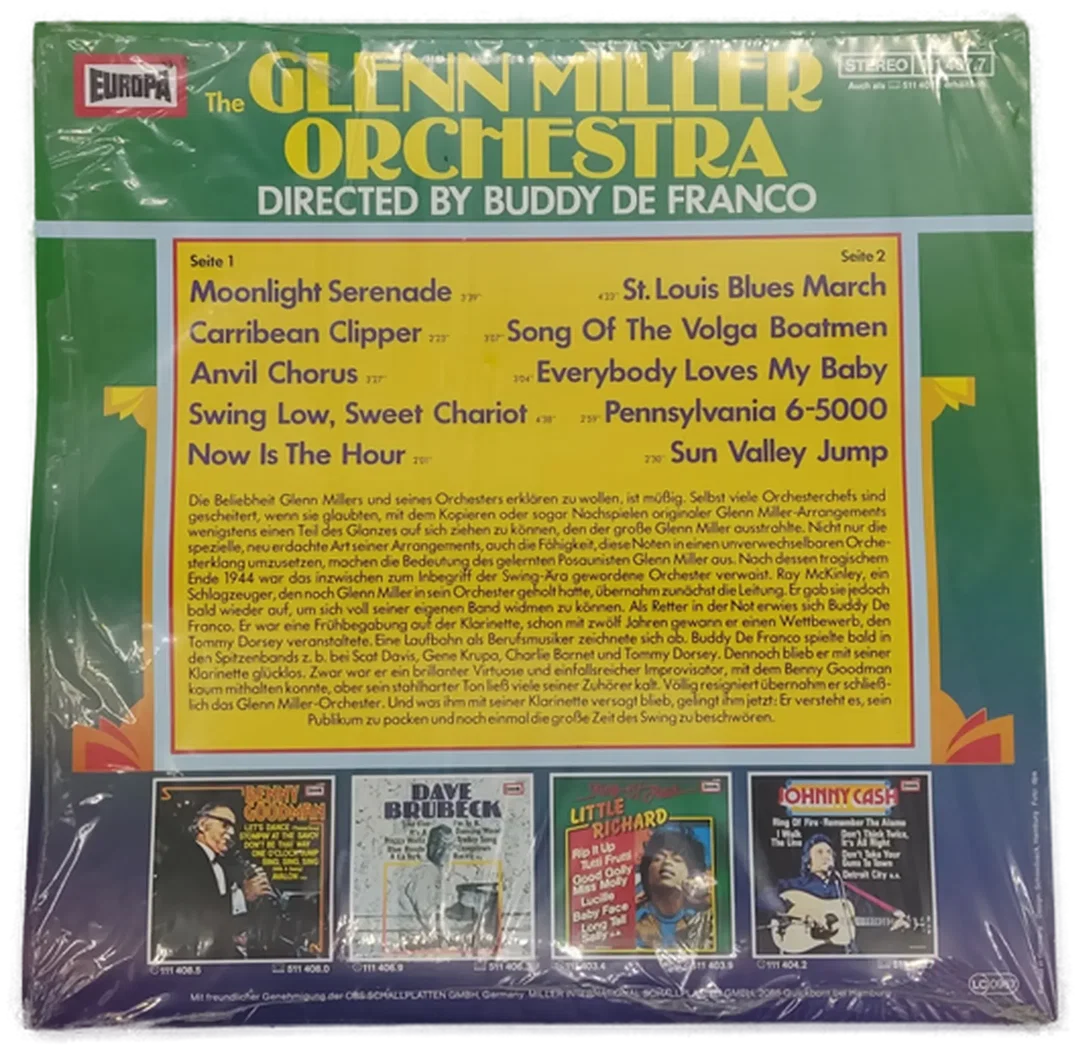 LP Glenn Miller Orchestra Directed by Buddy de Franco – Bild 2
