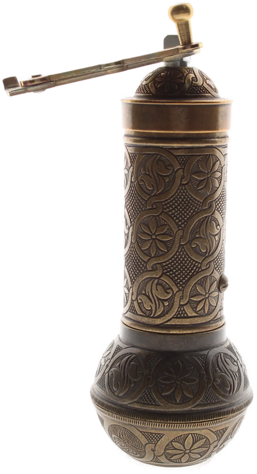 Orientalische Handkaffeemühle, Höhe ca. 19 cm - Bild 1