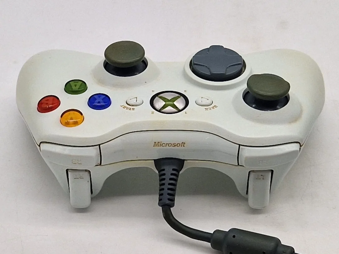 Original Microsoft Xbox 360 Controller - Kabelgebunden - weiß – Bild 6