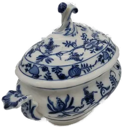 Hutschenreuther Terrine Zwiebelmuster blau weiss - Bild 2