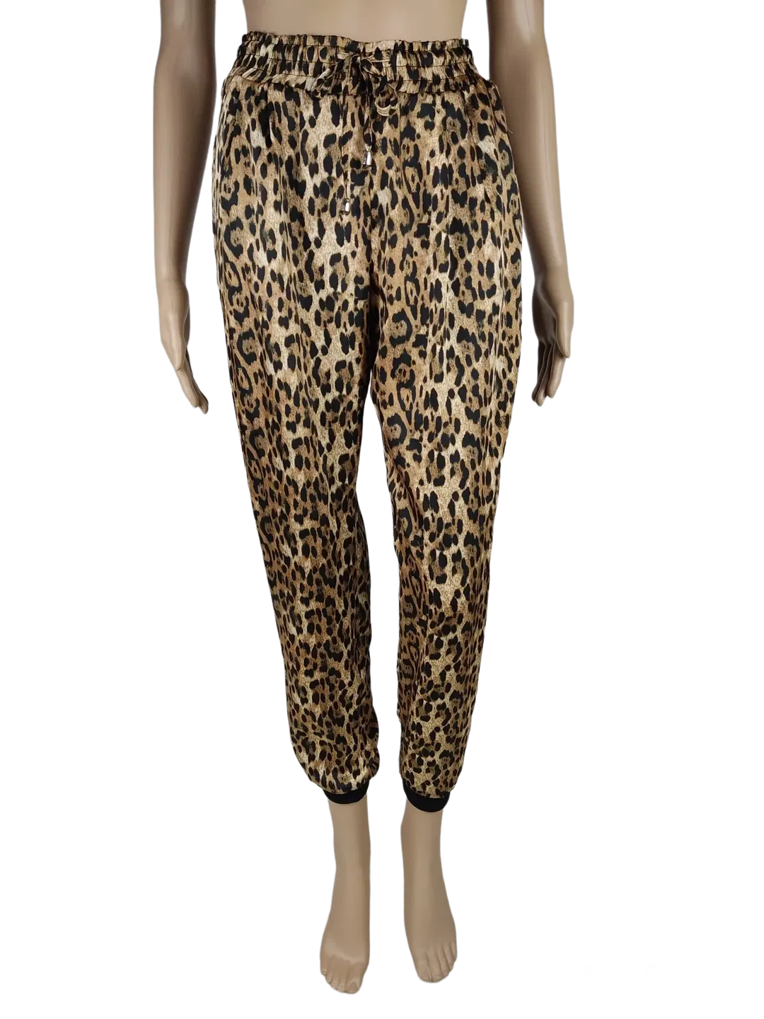 Zara Basic Mädchen Hose, schwarz/braun - Gr. XS - Bild 1