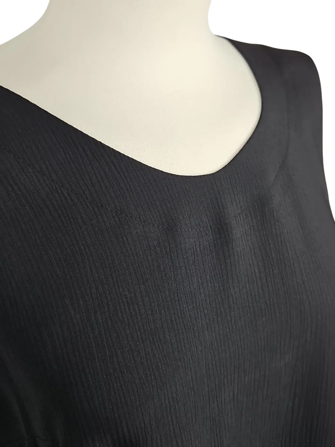 Rena Moden Vintage Damen Top, schwarz - Gr. L  – Bild 4