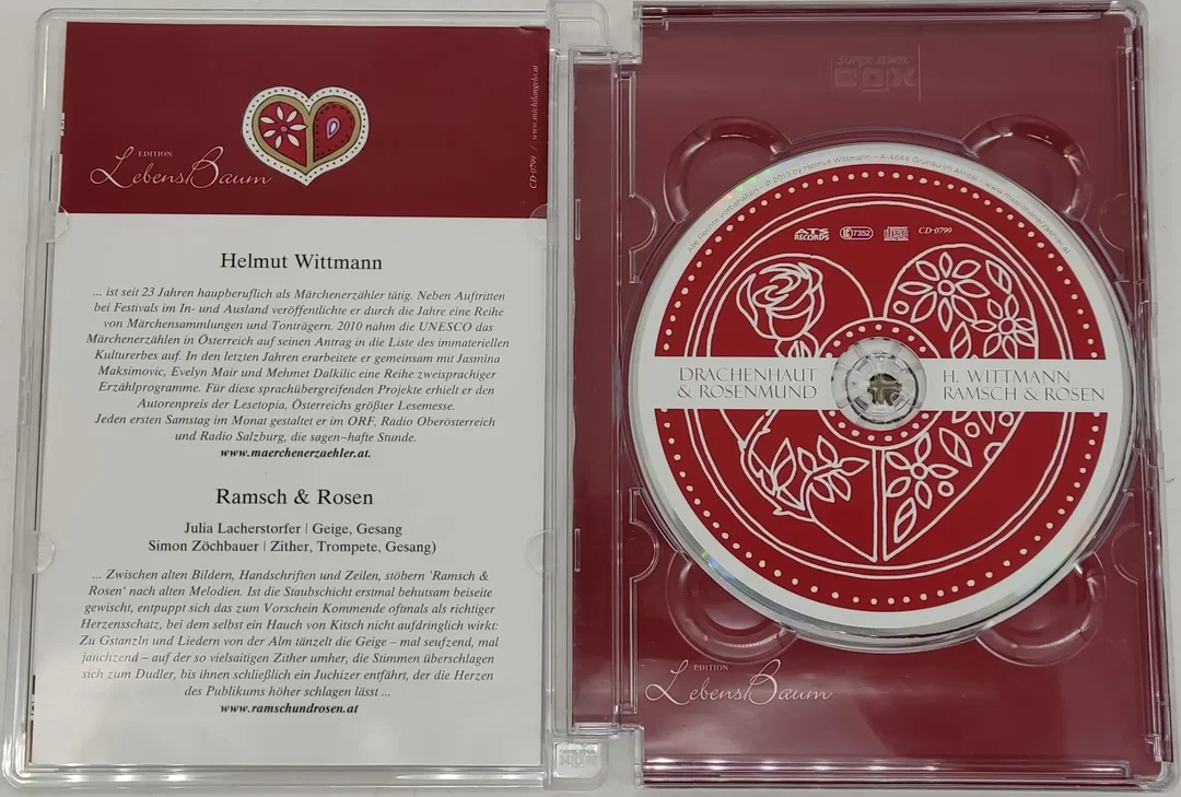 CD "Drachenhaut & Rosenmund" Märchen von der Liebe mit Helmut Wittmann Märchenerzähler – Bild 3